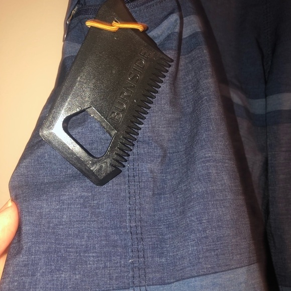 Burnside Men’s Blue Board Shorts Surf Shorts Size 34 - Picture 7 of 9